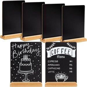 Decorative Mini Chalkboard Signs with Stand (set of six)